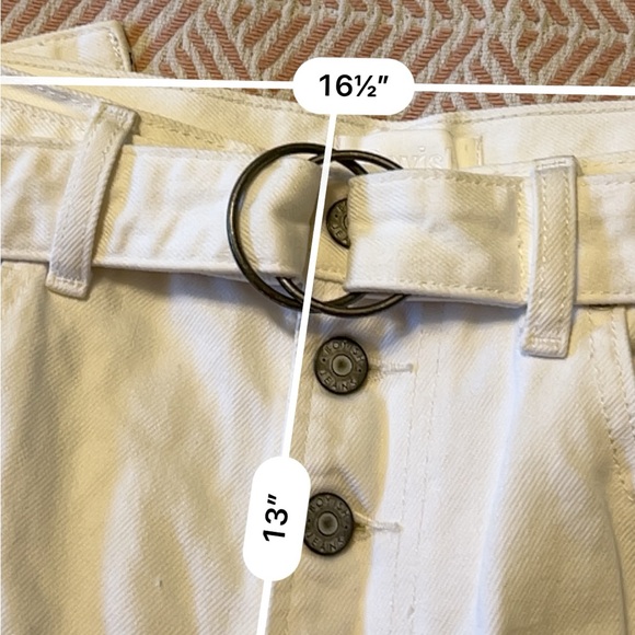 NEW Boyish Wide Leg High Rise Jeans White 30 - Picture 6 of 9